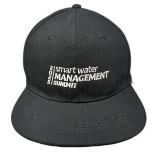 Apollo Snapback Black Hat One Size Smart Water Management Summit 2015 Side Logo